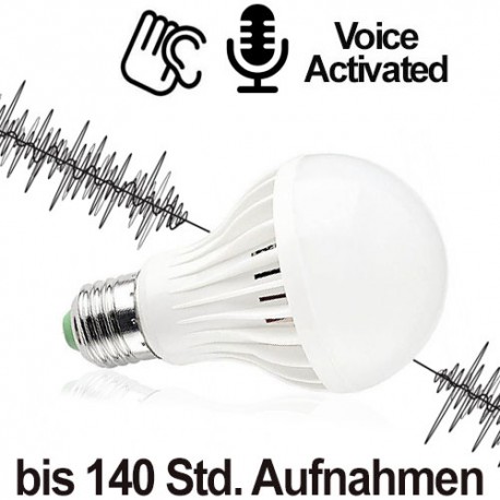 Glühbirne SPY-Recorder, Audiowanze (VAS) - Spionage-Recorder - Bild 1